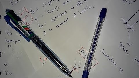 Eulers Formula, Equivalent Length of Column & Slenderness Ratio