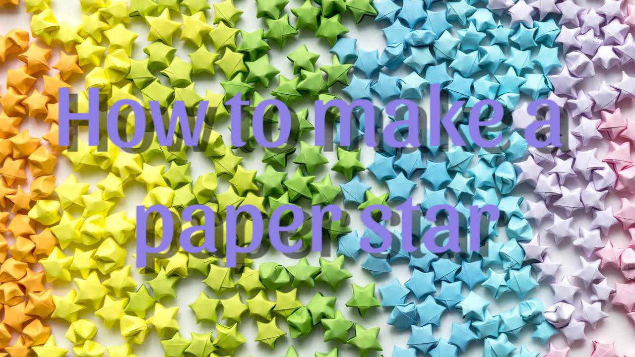 TUTORIAL ON HOW TO MAKE A PAPER STAR⭐️#star #viral #papercraft #origami ...