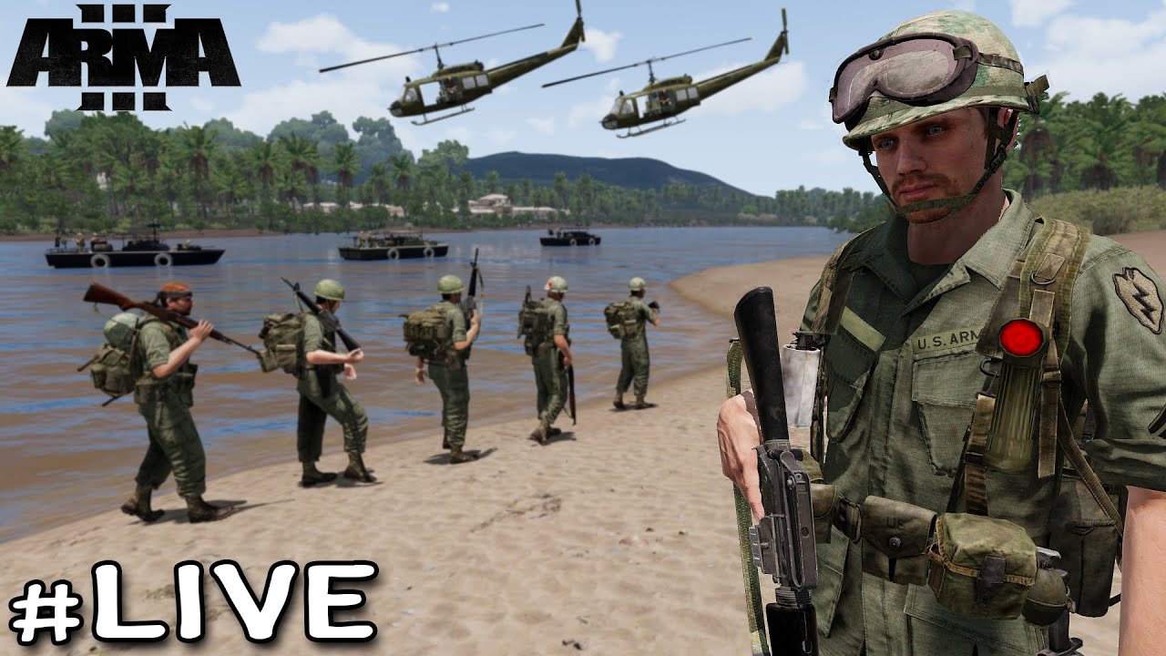 เกมส์สงครามเวียดนาม  Update  สงครามเวียดนาม - Vietnam war Arma 3 #Live