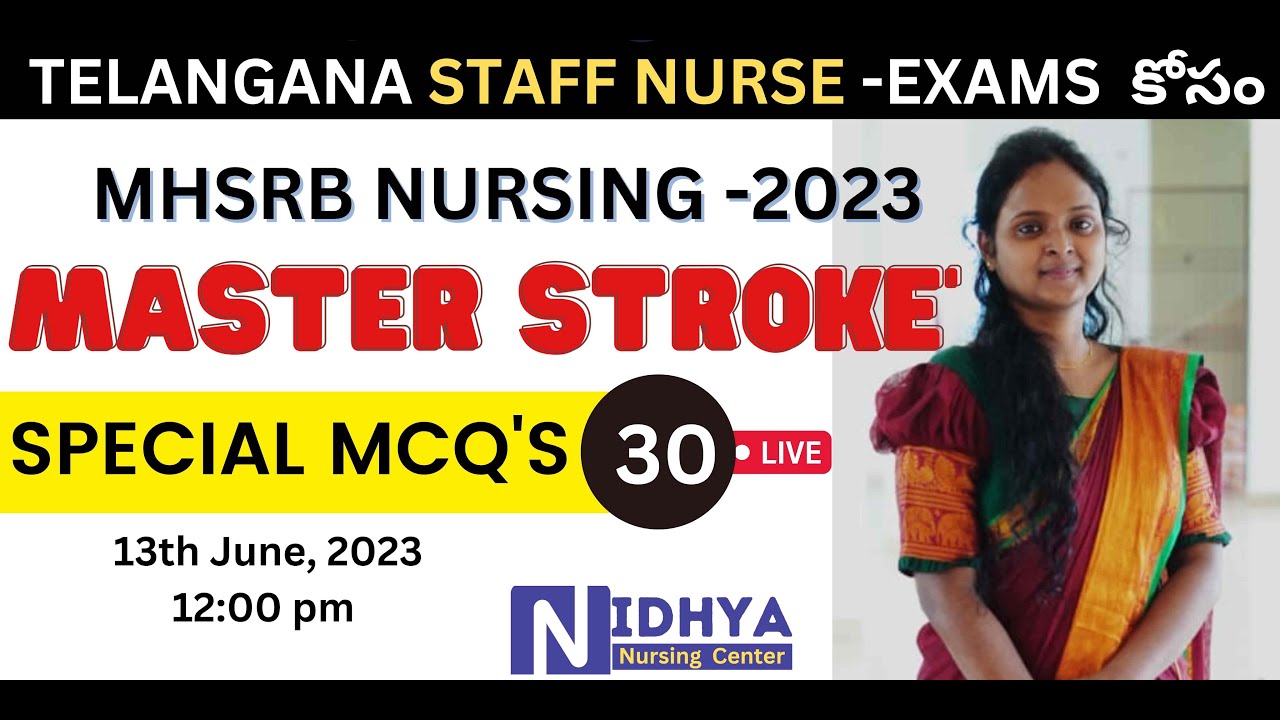 Research MCQ's Explanation ||MHSRB Staff Nurse Exams || Master Stroke ...