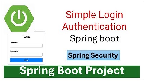 Spring Boot Security | spring security login with username and password | Spring boot Project