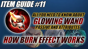 ML ITEM GUIDE 11- Glowing Wand | How does the Burn Effect Work | MLBB | ZEkilled