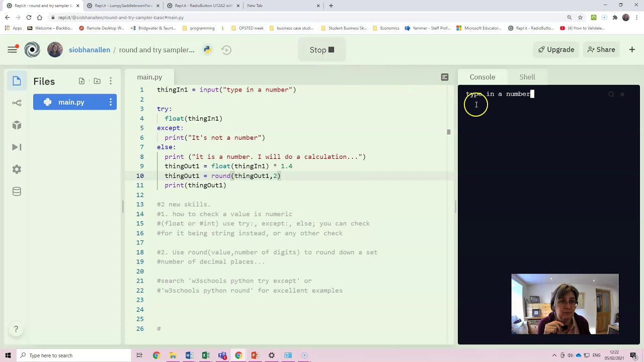 python extra function: try except else