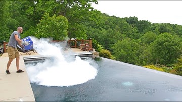 What Happens If You Drop 30 lb of Dry Ice in POOL