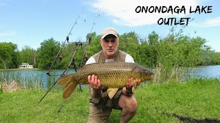Carp Fishing Onondaga Lake Outlet (Surprise Catches)