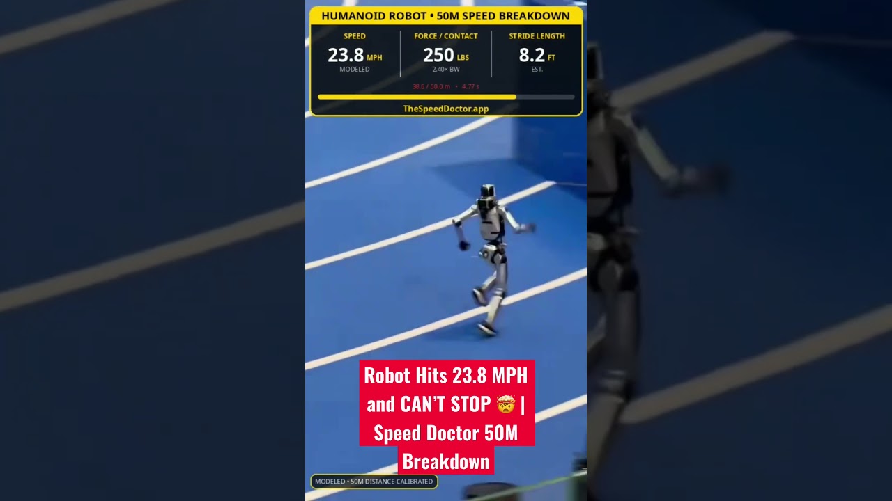 Robot Hits 23.8 MPH and CAN’T STOP 🤯 | Speed Doctor 50M Breakdown