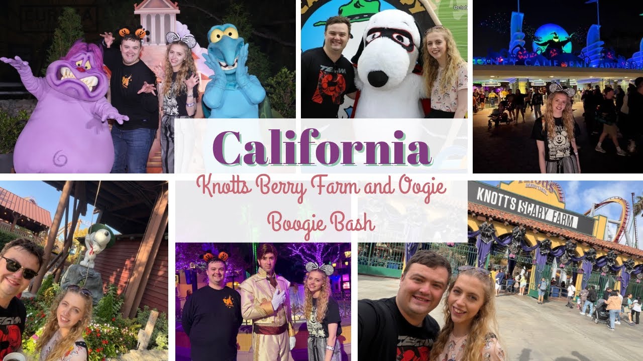 California Day 1 | Knotts Berry Farm | Oogie Boogie Bash | Disney California Adventure |