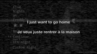 Video thumbnail of "Welcome To Freddy's - FNAF Lyrics English/Français"