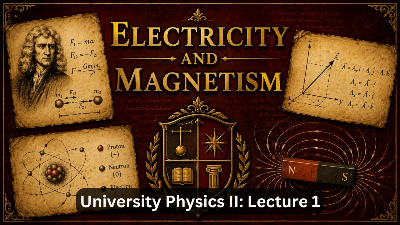 Newton's Laws, Atoms, and Charge – Lecture 1 (University Physics II)