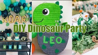 Dinosaur Birthday Party Ideas\/ DIY Decor, Treats, and Much More!!