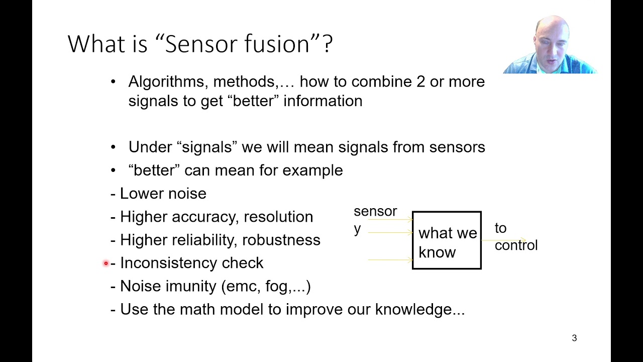 Sensor fusion part I - Sensor systems - summer 20/21 - lecture 08