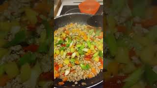 Minced Pork With Vegetables