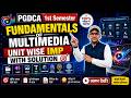 Fundamentals of Multimedia Important Questions 🔥 | PGDCA 1st Sem Exam 2026