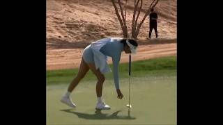 Alison Lee And A Windy Skirt At Pif Saudi Ladies International 2-13-2026