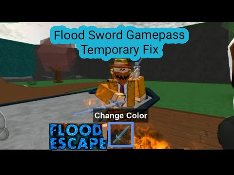 How To Obtain Flood Sword From Flood Sword Gamepass Roblox Flood Escape 2021 1 Youtube - how to get black bayard on roblox flood escape