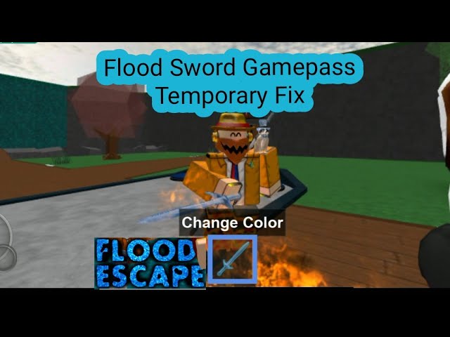 Roblox Flood Escape Flood Sword