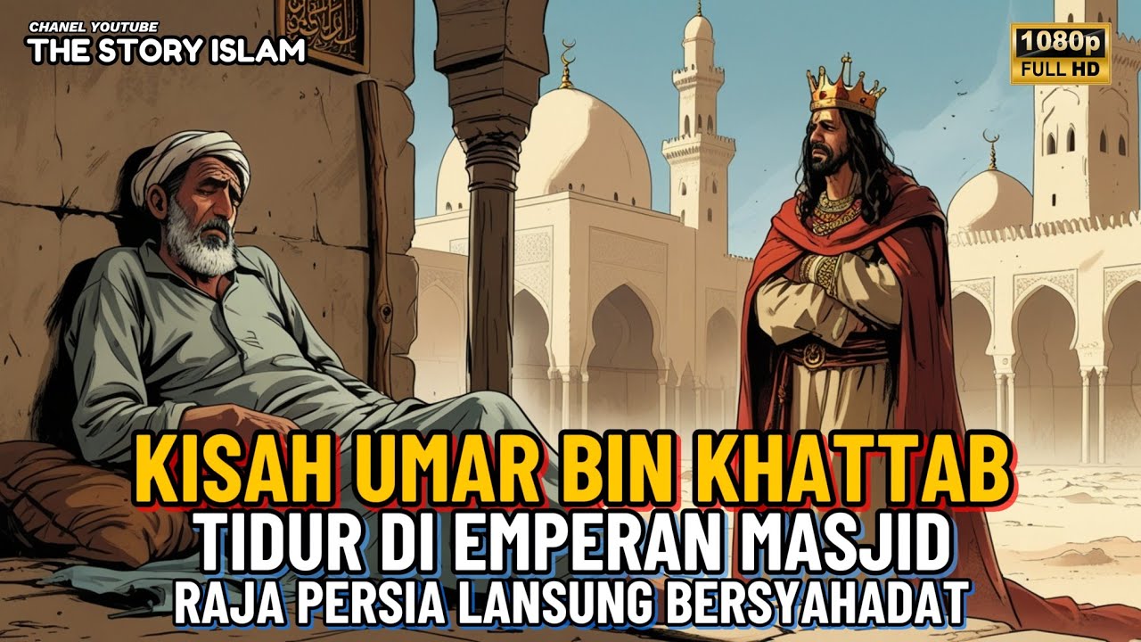 KISAH TENTANG UMAR BIN KHATTAB TIDUR DI EMPERAN MASJID. RAJA PERSIA LANSUNG BERSYAHADAT‼️