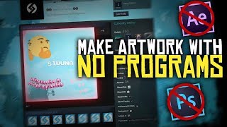 MAKE AN ARTWORK SHOWCASE WITH NO PROGRAMS! (ONLINE and FREE)