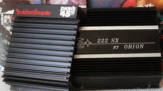 Old School Amp Shootout - Orion 222 Sx Vs. Rockford Fosgate Punch 45Hd