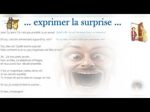 ✌😍🌹Текст для чтения по-французски. Тема выразить удивление. Exprimer une surprise.