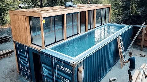 Man Builds Amazing Container House on Island | Start to Finish DIY Build by @Fabricatusueno