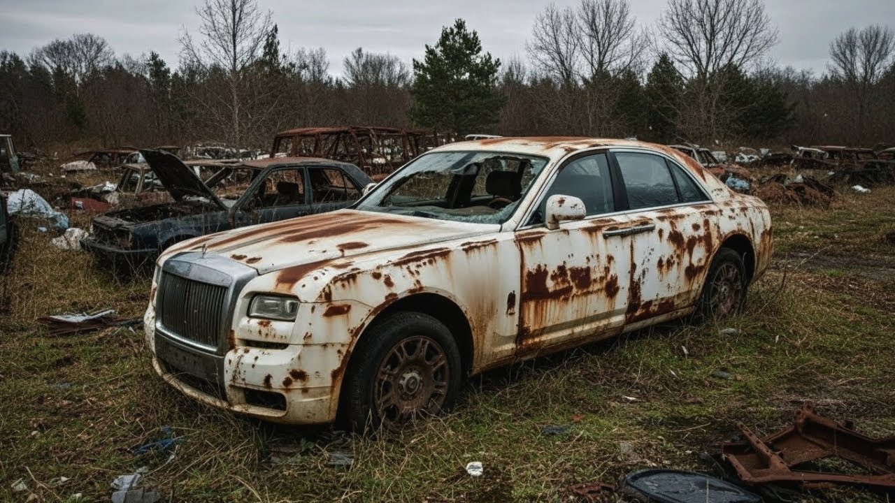 ASMR-реставрация автомобиля! Полная реставрация Rolls-Royce Ghost: от полного разрушения до состояни