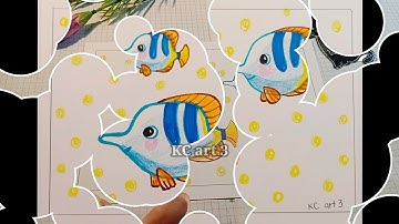 Những con vật dưới đại dương -  mĩ thuật lớp 2 - vẽ những con vật dưới đại dương - KC art 3