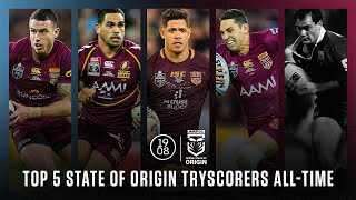 RECORD BREAKERS: The top five State of Origin tryscorers of all-time.