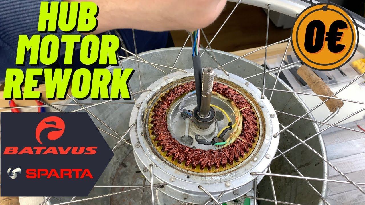 Update Sparta/Batavus Hub motor rework to use standard battery/motor controller.