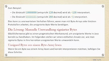 Verstehen, wie man mit Signed Bytes in Java umgeht