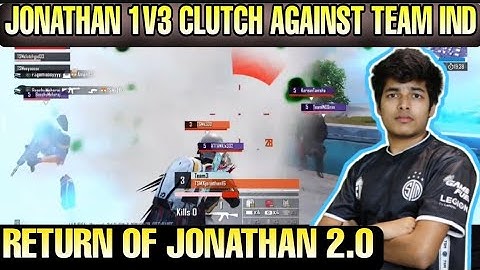 Jonathan 1v3 Clutch Against Team IND | Jonathan 2.0 is Back | TSM Entity vs Team IND