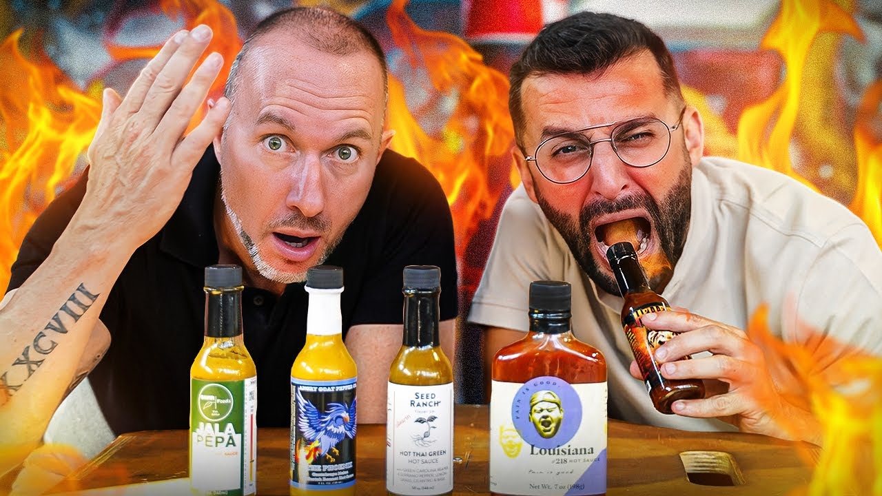 Les sauces piquantes de l'émission Hot ones