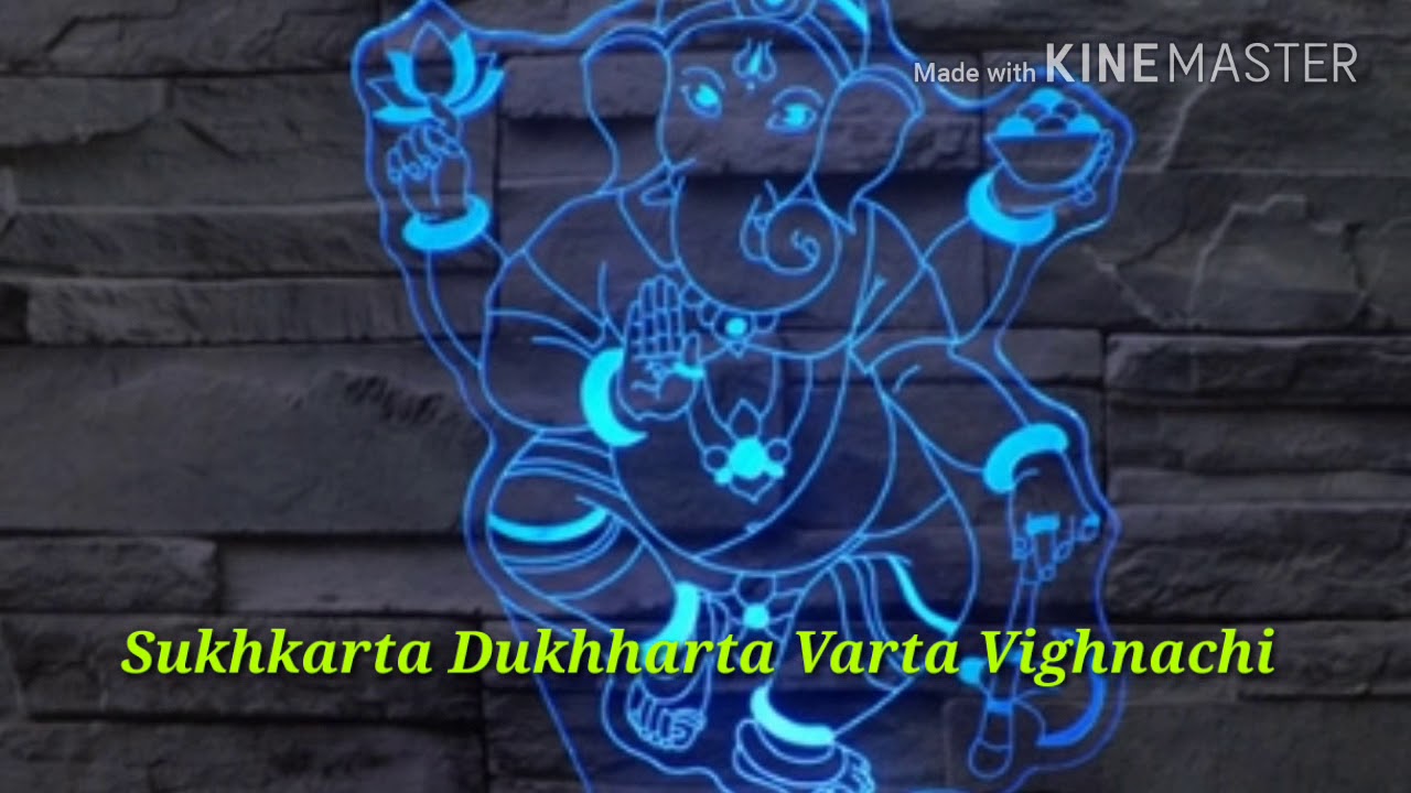 Sukhkarta Dukh Harta Varta Vighnachi.....,ganpati bappa status video for WhatsApp