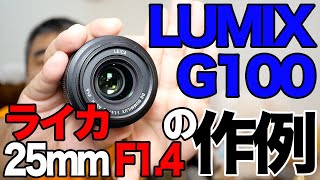 【LUMIX G100】マイクロフォーサーズレンズ LEICA DG SUMMILUX 25mm/F1.4 ASPH. H-XA025 作例撮ってきてみた！