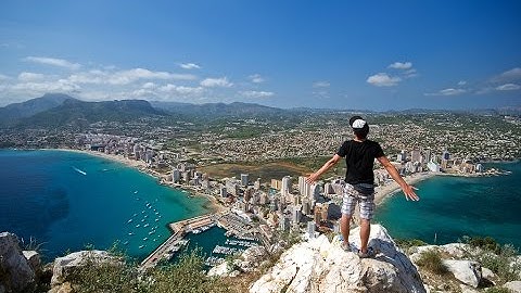 Beautiful views from Calpe rock (Peñón de Ifach)