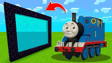 How To Make A Portal To The THOMAS TRAIN Dimension in Minecraft