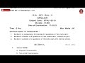 BSC 1ST SEM RIT ENGLISH JAN 2023 | PTU