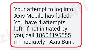 How To Fix Your attempt to log into Axis Mobile has failed You have attempts left. Problem Solve