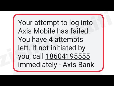 How To Fix Your attempt to log into Axis Mobile has failed You have attempts left. Problem Solve
