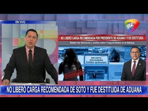 🔴SOTO'S RECOMMENDED CARGO WAS NOT RELEASED AND WAS REMOVED FROM CUSTOMS