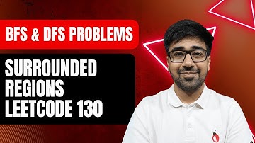 DSA Python 2025 - Surrounded Regions | Boundary DFS Grid Fill | Leetcode 130 - Part 127 [Hindi]
