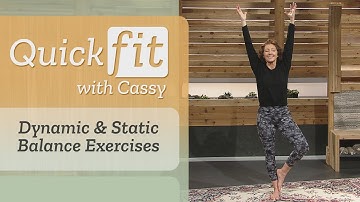 Dynamic & Static Balance Exercises | Quick Fit With Cassy