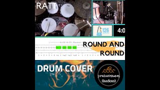 Ratt Round and Round (Drum Cover) by Praha Drums Official (29.a)