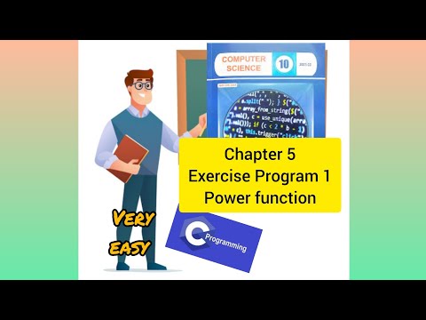 Class 10 Computer Science Chapter 5 |  Exercise program 1 | Power function#10classcomputer