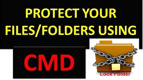 How to lock and unlock the folder using command prompt (CMD) || Tricky take