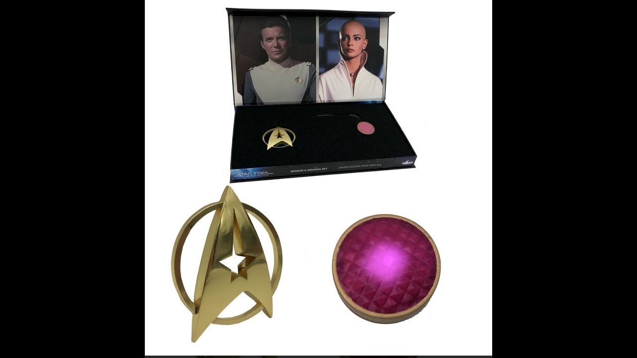 Star Trek Motion Picture Ilia Sensor and Command Insignia Limited Edition 1:1 Scale Prop Replica Set