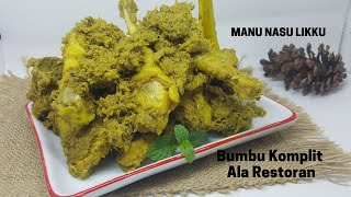 RESEP NASU LIKKU BUGIS MAKASSAR. BUMBU KOMPLIT ALA RESTORAN,   MANU NASU LIKKU