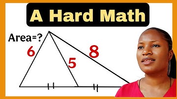 A geometry math olympiad question| find the area of the triangle.