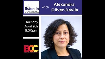 Listen In with Alexandra Oliver-Dávila | Get Involved | BCC Online
