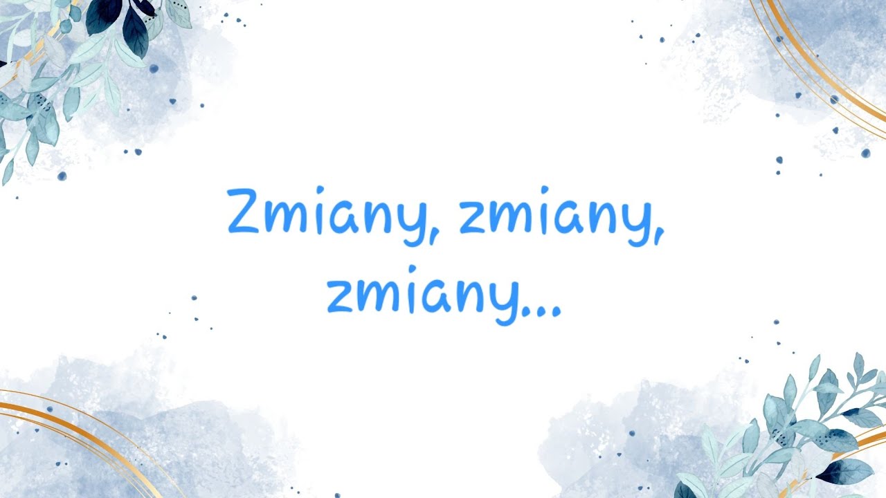 Kończę... i robię całkowite zmiany, czyli... 🤫🤯 